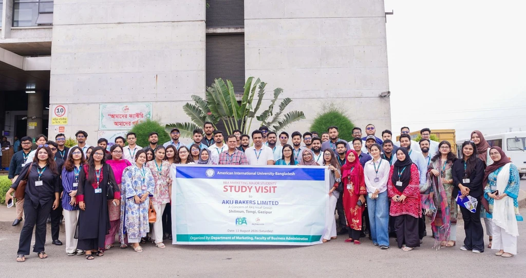 Department of Marketing, FBA, AIUB Organizes Study Visit to Akij Bakers Limited (ABL)