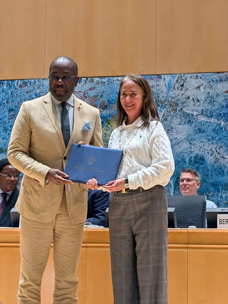 AIUB Confers Honorary Professor of Practice on Minister Hon. E.P. Chet Greene at AIFOD Geneva Summit 2026, Switzerland